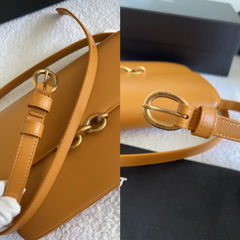 Saint Laurent YSL Smooth Calfskin Le Maillon Leather Shoulder Bag - Picture 8 of 16